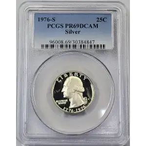 1976-S 25C Silver, DCAM