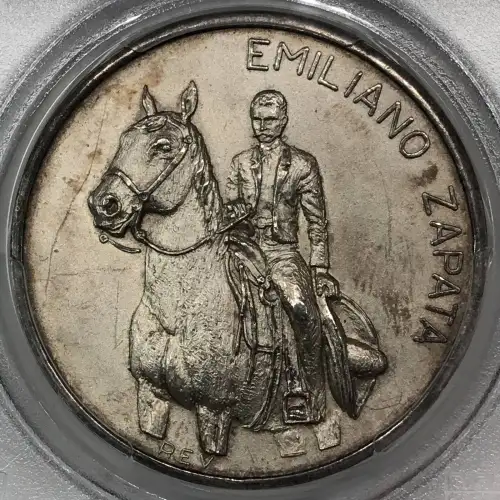1979 Birth of Emiliano Zapata Mexico Matte Silver Medal PCGS SP/MS-63  (3)