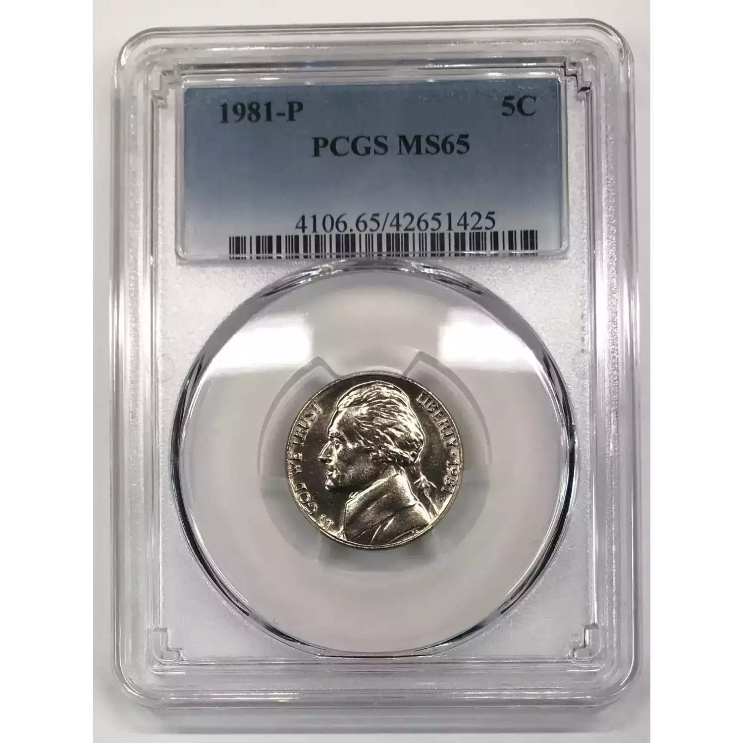 1981 PCGS MS-65 Jefferson Nickel - Old Pueblo Coin