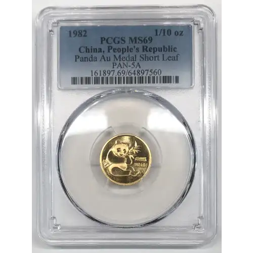 1982 - Medal PAN-5A Short Leaf - 1/10 oz (2)