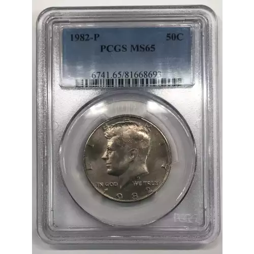 1982 P Kennedy Half Dollar PCGS MS-65 FS-901 No 