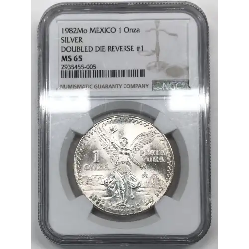 1982Mo SILVER DOUBLED DIE REVERSE #1