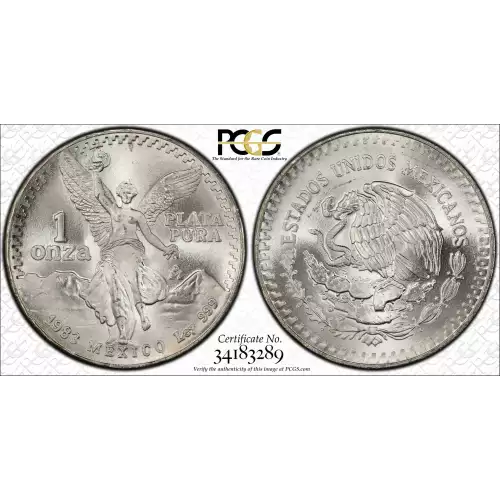 1983-Mo Onza Libertad Silver