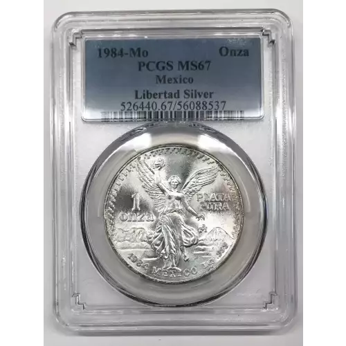 1984-Mo Onza Libertad Silver