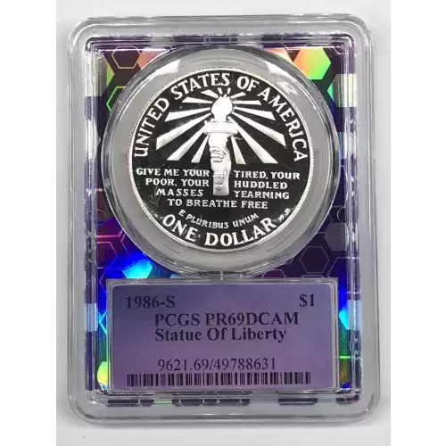 1986-S $1 Statue Of Liberty, DCAM