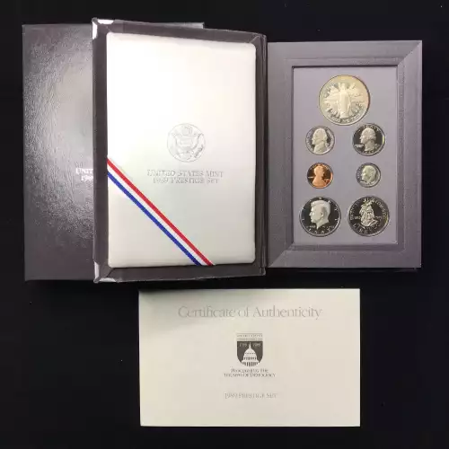 1989 Prestige Proof Set w US Mint OGP Box & COA