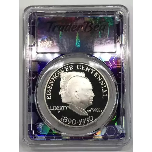 1990-P $1 Eisenhower, DCAM (2)