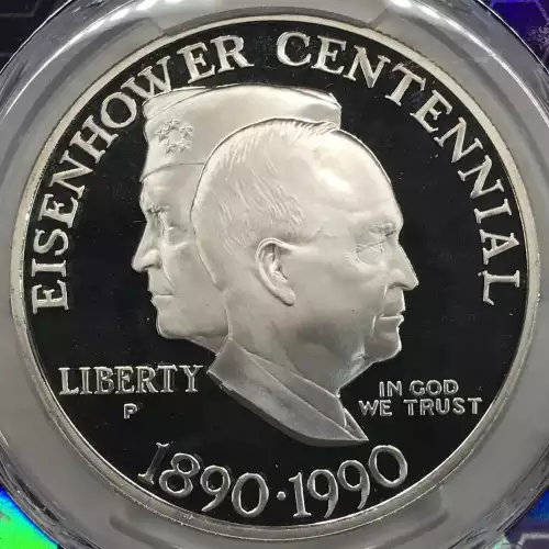 1990-P $1 Eisenhower, DCAM (3)