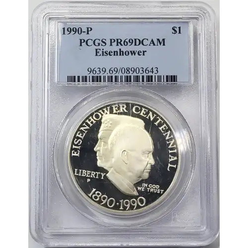 1990-P $1 Eisenhower, DCAM (3)