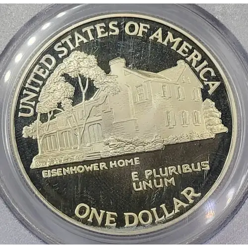 1990-P $1 Eisenhower, DCAM (2)