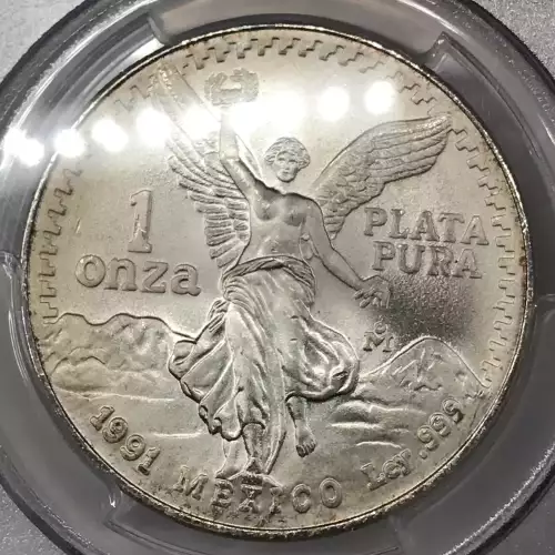 1991-Mo Onza Libertad Silver Type 1 KM-494.2 (2)