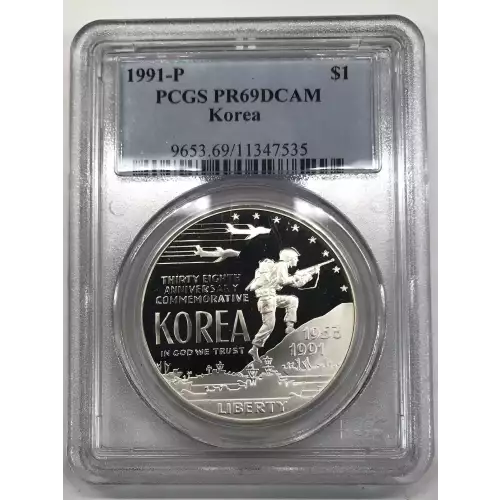 1991-P $1 Korea, DCAM (2)