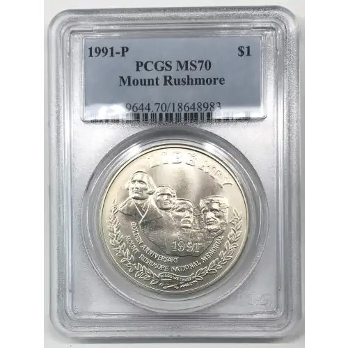 1991-P $1 Mount Rushmore