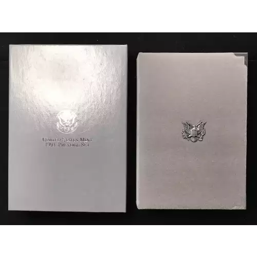 1991 Prestige Proof Set w US Mint OGP Box & COA