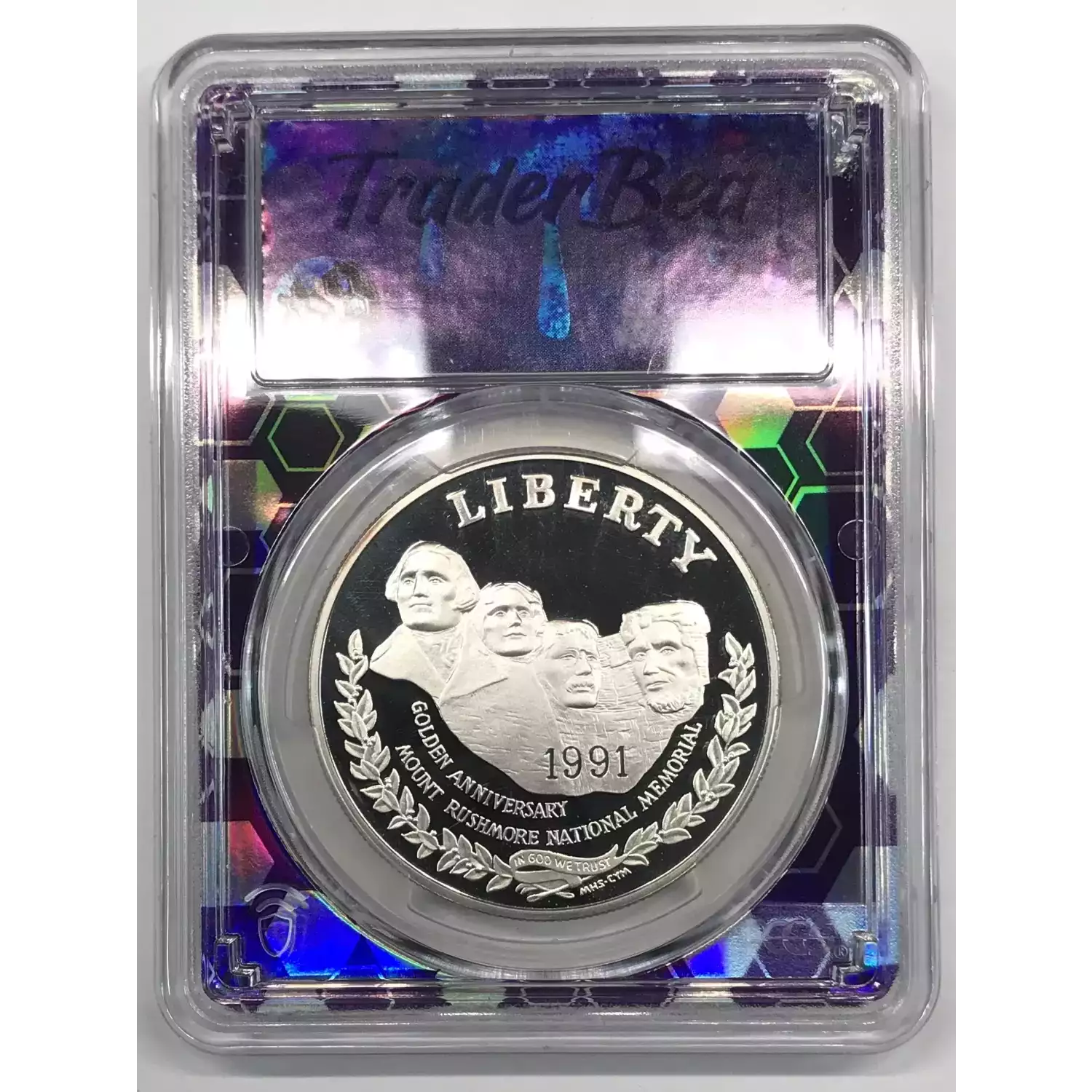 1991-S Mount Rushmore Golden Anniversary Commemorative Silver