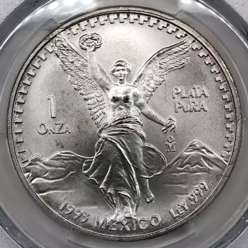 1993-Mo Mexico 1 oz Silver Libertad Onza PCGS MS-67 Libertad