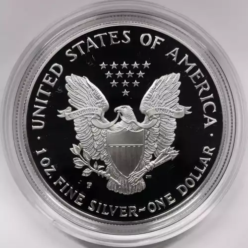 1995-P Proof Silver Eagle w OGP - Box & COA