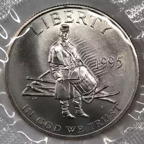 1995-S Civil War Battlefield Uncirculated Clad Half Dollar w US Mint OGP Box COA (3)
