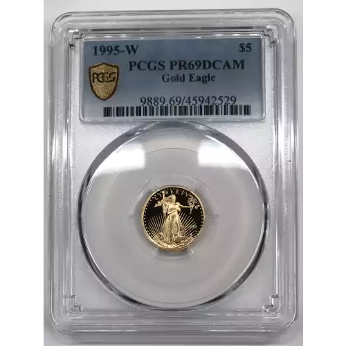 1995-W 1/10 oz $5 Gold Eagle PCGS PR-69 DCAM - Old Pueblo Coin