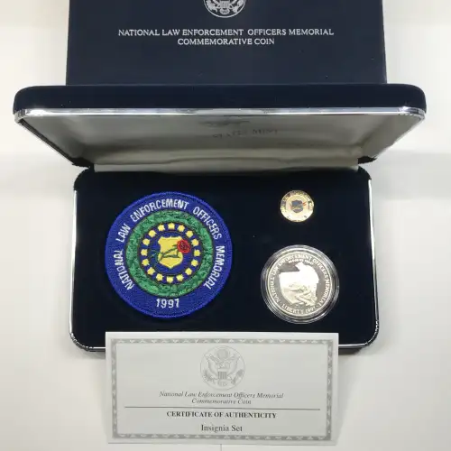 1997 National Law Enforcement Insignia Set (Coin Pin Patch) US Mint OGP Box COA