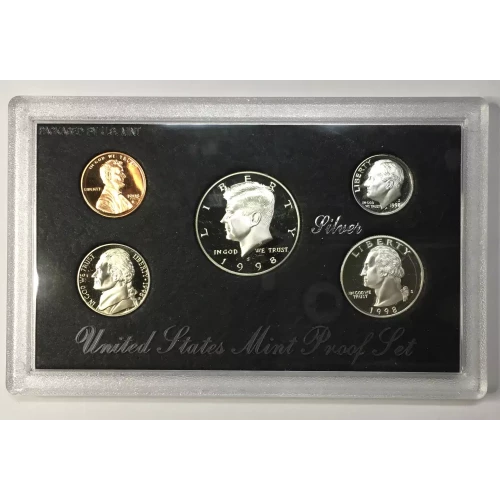 1998-S US Mint Silver Proof Set w OGP - Box & COA