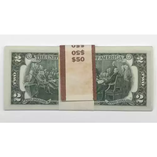 $2 1976 Green seal Small Size $2 Federal Reserve Notes 1935-B