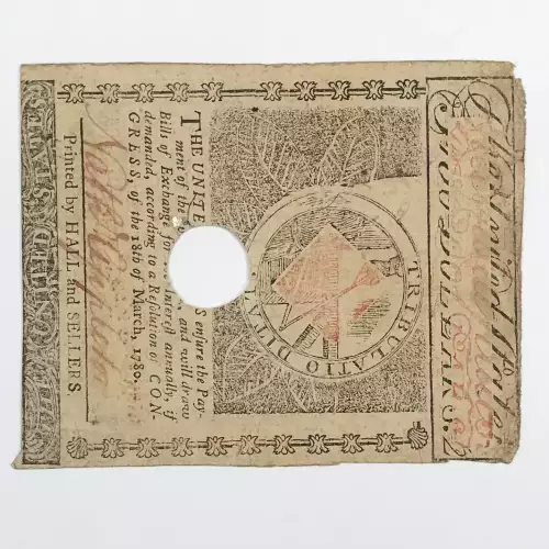 $2 May 5, 1780  COLONIAL CURRENCY MA-279 (2)