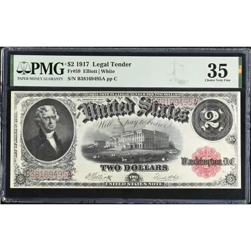 $2  Small Red, scalloped Legal Tender Issues 59 (2)