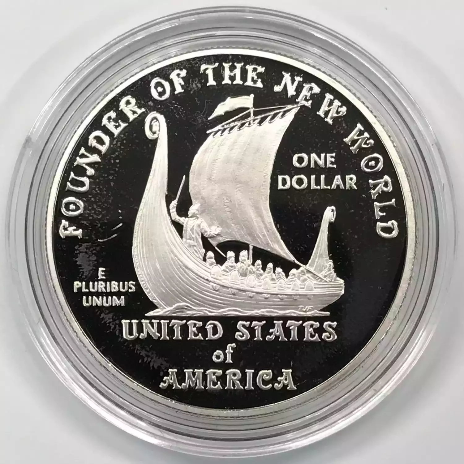 2000-P Leif Ericson Millennium Proof Silver Dollar US Mint OGP - Box u0026 COA  - Old Pueblo Coin