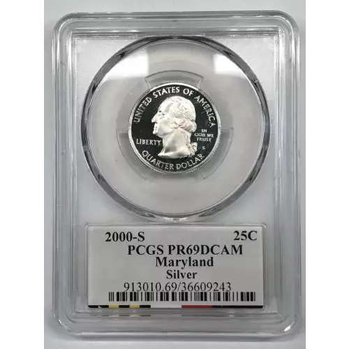 2000-S 25C Maryland Silver, DCAM (2)