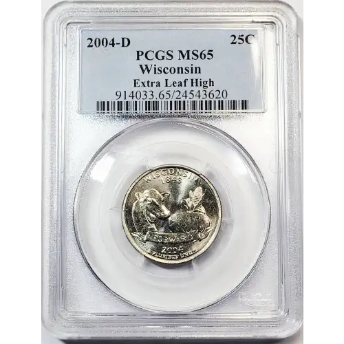 2004-D 25C Wisconsin Extra Leaf High (4)