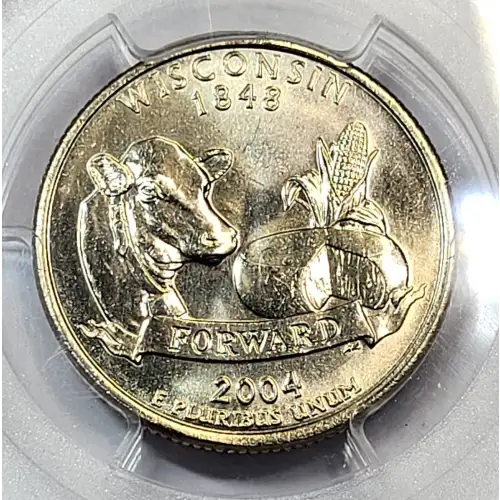 2004-D 25C Wisconsin Extra Leaf High