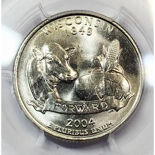 2004-D 25C Wisconsin Extra Leaf Low