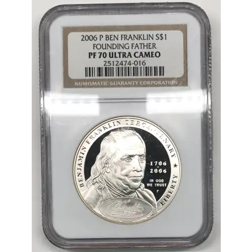 2006 BENJAMIN FRANKLIN FOUNDING FATHER ULTRA CAMEO