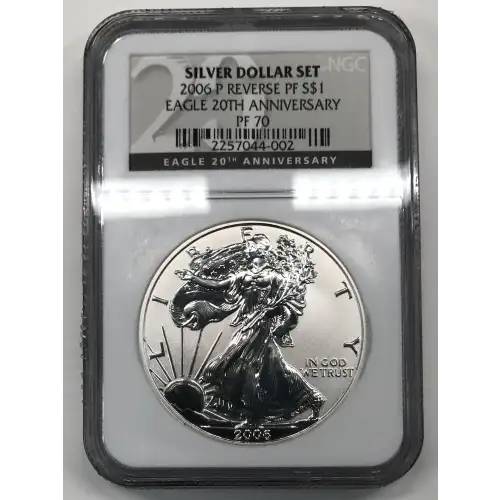 2006 P 20TH ANNIVERSARY SILVER DOLLAR SET OFFICIAL US MINT SET