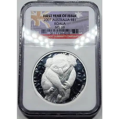 2007 1 oz Silver NGC MS-69 Australia Koala  First Year of Issue generic (3)