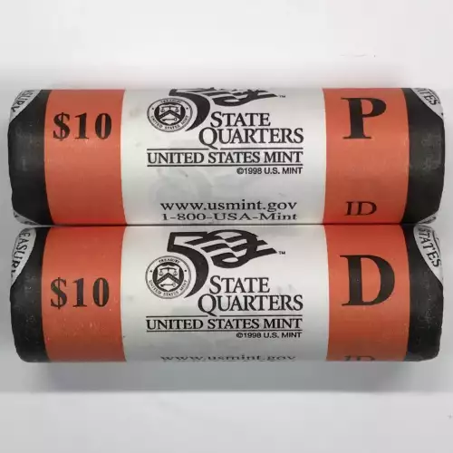 2007 Idaho State Quarter US Mint P & D Roll Set