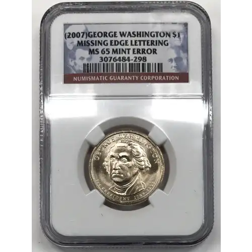 (2007) MISSING EDGE LETTERING MINT ERROR