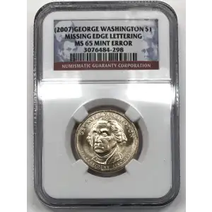 (2007) MISSING EDGE LETTERING MINT ERROR