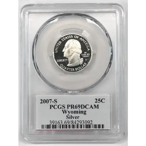2007-S 25C Wyoming Silver, DCAM