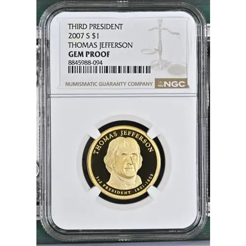 2007 THOMAS JEFFERSON THIRD PRESIDENT ULTRA CAMEO (2)