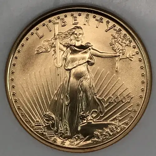 2007 W BURNISHED GOLD EAGLE