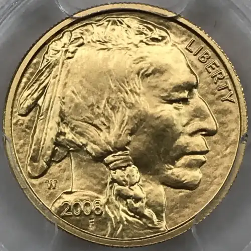 2008-W $5 Burnished American Buffalo .9999 Fine Gold (3)