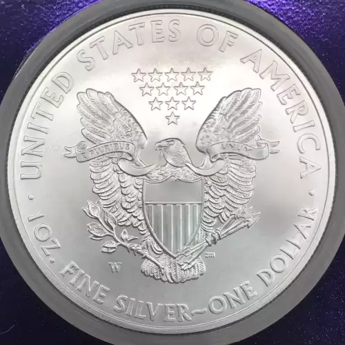 2008-W Burnished Silver Eagle NGC MS-70 - TraderBea Label & Core (4)