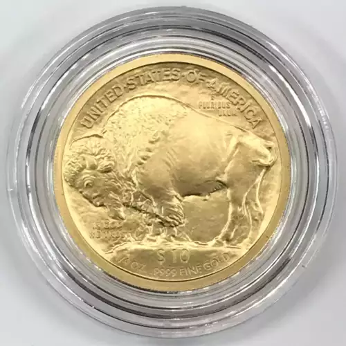 2008-W Burnished/Uncirculated 1/4 oz $10 Gold Buffalo - US Mint OGP Box & COA