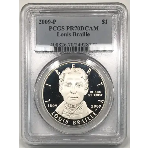 2009-P $1 Louis Braille, DCAM