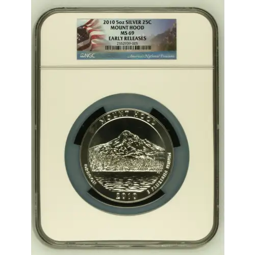 2010 5 oz Silver America the Beautiful Mount Hood National Park (4)
