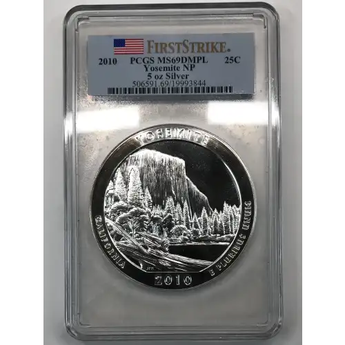 2010 5 oz Silver America the Beautiful Yosemite National Park