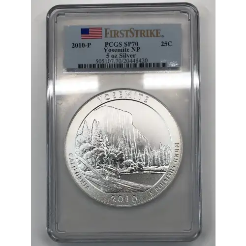 2010-P 25C Yosemite NP 5oz Silver - First Strike (2)