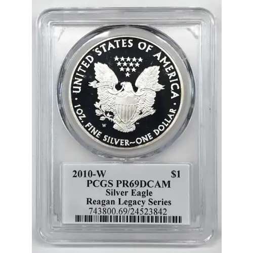 2010-W $1 Silver Eagle Cameron Reagan, DCAM